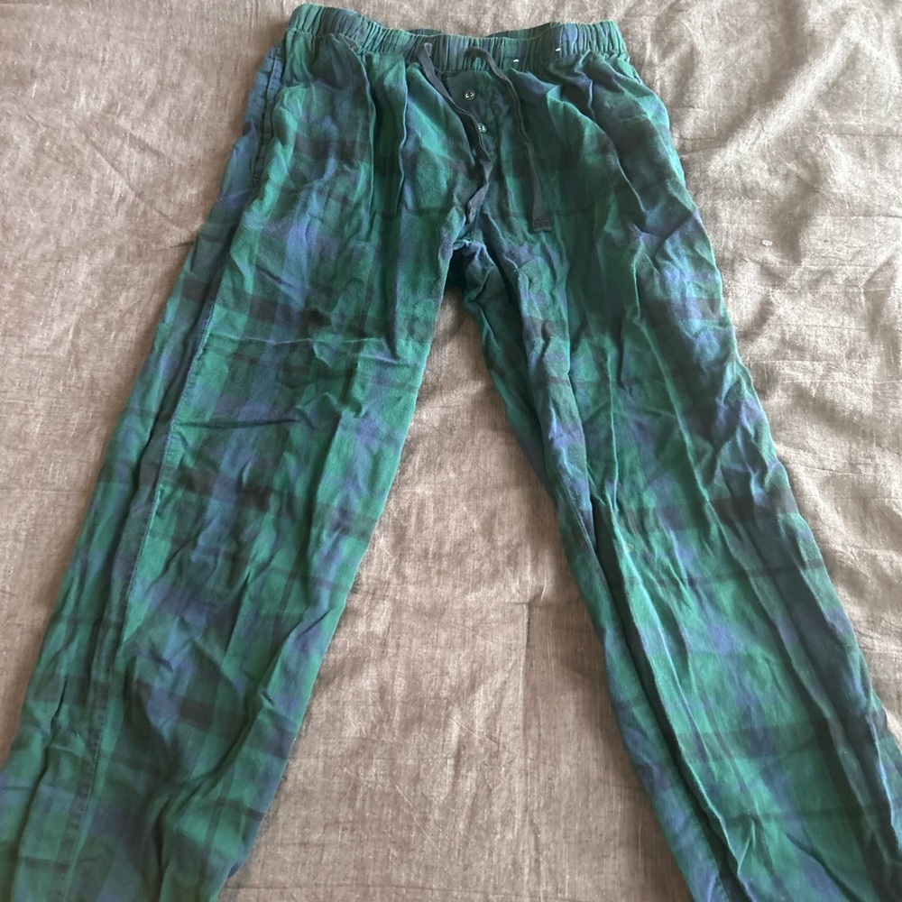 Stars Above Green and Blue Plaid Men's Joggers